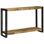 vidaXL Table console 120x33x75 cm en bois massif brut de manguier