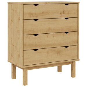 vidaXL Commode OTTA 76 5x39 5x90 cm Bois de pin massif