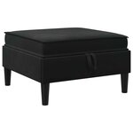 vidaXL Ensemble de meubles pour le salon 6 Pièces Noir Velours