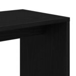 vidaXL Table Gigogne 3 Pièces Chêne noir 55 x 30 x 50 cm