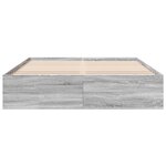 vidaXL Cadre de lit sonoma gris 160x200 cm bois d'ingénierie