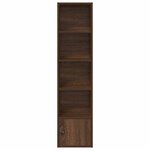 vidaXL Bibliothèque chêne marron 31x24x127 cm bois d'ingénierie