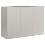 vidaXL Jardinière rouillé 120x40x80 cm acier inoxydable