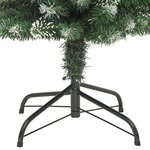 vidaXL Sapin de Noël artificiel mince avec support 120 cm PVC