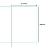 rillprint Étiquettes autocollantes 105x148 mm 1000 feuilles Blanc