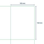 rillprint Étiquettes autocollantes 105x148 mm 1000 feuilles Blanc