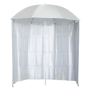 Parasol de plage Ø 2 2 x 2 2H cm protection UPF 50 + sac transport  sardines et lestage intégrés crème