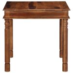 vidaXL Table à manger 80x80x77 cm bois d'acacia solide
