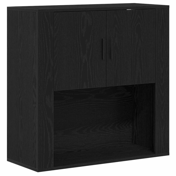 vidaXL Meuble mural Chêne noir 80 x 33 x 80 cm Bois d'ingénierie