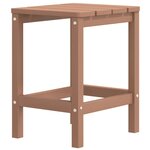 vidaXL Chaise de jardin Adirondack repose-pied table PEHD Marron