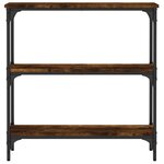 vidaXL Table console chêne fumé 75x22 5x75 cm bois d'ingénierie
