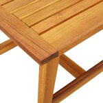 vidaXL Table d'appoint Huile Naturelle 45 x 45 x 40 cm