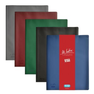 Lot de 5 Protège-documents 'Le Lutin Original' PVC 50 Pochettes 100 Vues Assortis ELBA