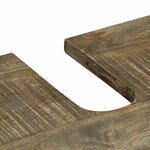 vidaXL Armoire lavabo de salle de bain bois massif de manguier