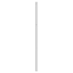 vidaXL Tête de lit métal blanc 135 cm