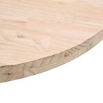 vidaXL Dessus de table rond Ø40x3 cm bois de pin massif