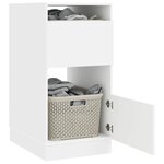 vidaXL Armoire à Laver Blanc 50 x 68 x 102 cm Bois d'ingénierie