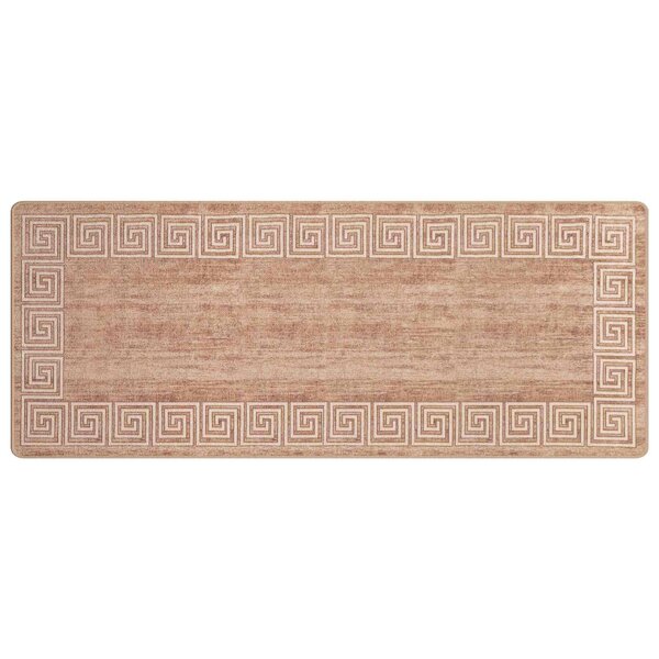 vidaXL Coureur de Tapis MARSA Blanc 100 x 250 cm Polyester et PVC