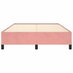 vidaXL Cadre de lit sans matelas rose 140x200 cm velours