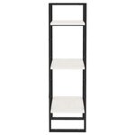 vidaXL Bibliothèque à 3 niveaux Blanc 40x30x105 cm Bois de pin massif