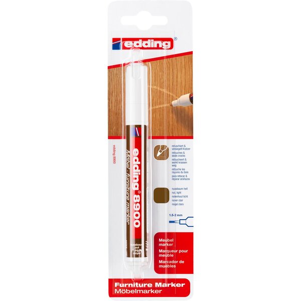 Marqueur pour meuble 8900 blister de 1 noyer clair 1 5-2 mm EDDING