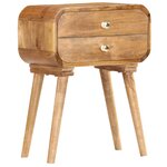 vidaXL Table de chevet 43 x 30 x 58 cm Bois de manguier massif