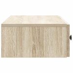 vidaXL Table d'appoint murale 87 5 x 34 5 x 17 cm Bois d'ingénierie