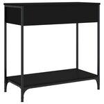 vidaXL Table console noir 75x34 5x75 cm bois d'ingénierie