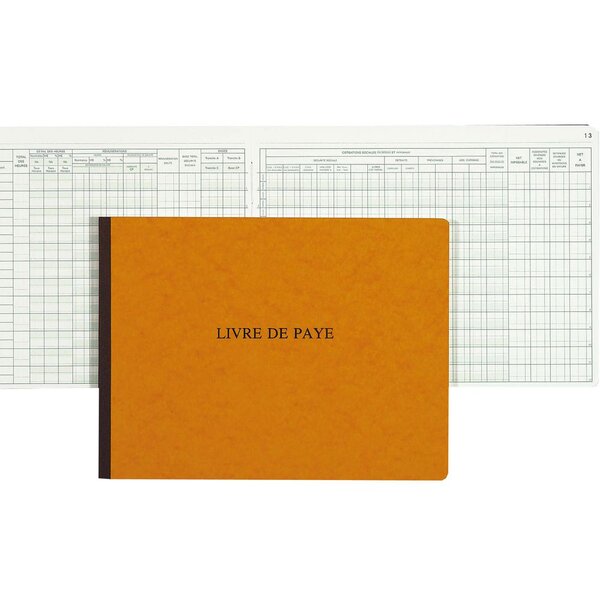 Livre de paye - 32 x 24 cm, 52 pages