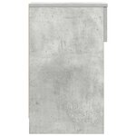 vidaXL Table de chevet avec tiroir gris béton 20x36x60 cm