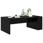 vidaXL Table basse Chêne noir 95 x 50 x 34 cm Bois d'ingénierie
