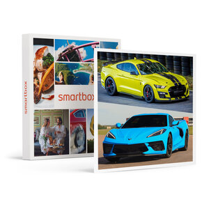 SMARTBOX - Coffret Cadeau Stage de pilotage multivolant : 2 tours en Corvette C8 et 2 tours en Ford Mustang sur le circuit de Croix-en-Ternois - Sport & Aventure
