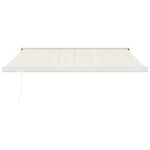 vidaXL Auvent rétractable crème 3 5x2 5 m tissu et aluminium