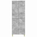 vidaXL 2 Pièces Gris béton