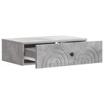 vidaXL Table d'appoint murale 59 x 34 5 x 17 cm Bois d'ingénierie