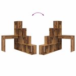 vidaXL Bureau d'angle Bois ancien 101.5 x 149.5 x 149.5 cm