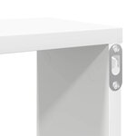 vidaXL Étagères cube murales 4 Pièces Blanc 100x15x30cm bois d'ingénierie