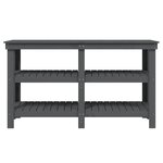 vidaXL Banc de travail Gris 142 5x50x80 cm Bois de pin massif