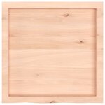 vidaXL Étagère murale 60x60x(2-4) cm bois de chêne massif non traité