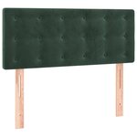 vidaXL Sommier à lattes de lit avec matelas Vert foncé 90x190 cm