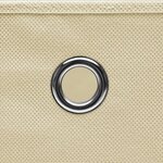 vidaXL Boîtes de rangement 4 Pièces Tissu intissé 28x28x28 cm Crème