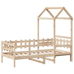 vidaXL Lit de jour avec toit 80x200 cm bois de pin massif