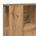 vidaXL Armoire de tête de lit chêne artisanal 120x19x104 5 cm