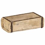 vidaXL Plateau avec stockage Marron 30 x 15 x 9 cm Bois Recyclé Solide