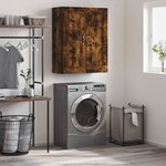 vidaXL Armoire murale chêne fumé 69 5x34x90 cm bois d'ingénierie