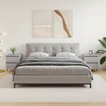 vidaXL Tables de chevet 2 Pièces sonoma gris 40x35x50 cm bois ingénierie