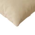 vidaXL Coussins de canapé 2 pc tissu Crème 145 x 40 cm