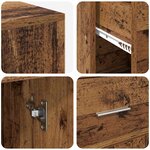 vidaXL Bureau d'angle en vieux bois 102x88x75 cm en bois d'ingénierie