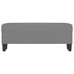 vidaXL Banc Gris foncé 100x35x41 cm Tissu