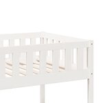vidaXL Lit superposé Blanc 75x190 cm Bois de pin massif